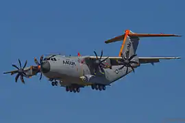 A400M d’essais équipé d’IEV