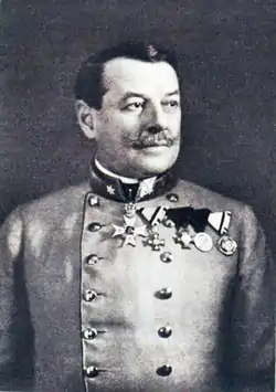 Viktor von Scheuchenstuel, commandant de la 11e armée austro-hongroise.