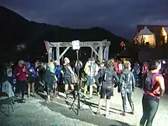 L'arrivée, ici sur le Marathon des Causses en 2017