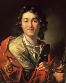 Portrait de l'acteur Fiodor Volkov (1763)