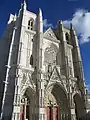 Façade et grand tympan de la Cathédrale de Nantes