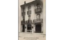 Photo en noir et blanc de la façade du no 173b rue Judaïque au début du XXe siècle.