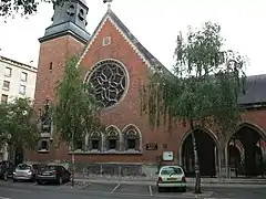 Façade du Temple protestant.