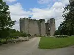 La façade sud du château.