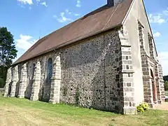 Façade nord de l'église.