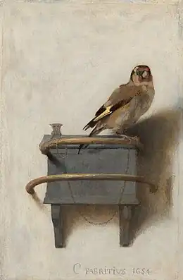 Carel Fabritius, Le Chardonneret (1654)