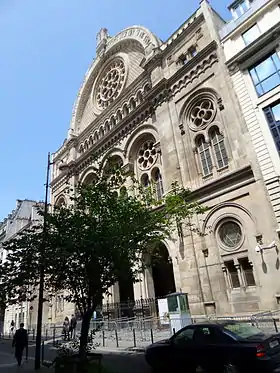 Grande synagogue de Paris, appelée généralement Synagogue de la Victoire ou Grande Synagogue de la Victoire et Consistoire