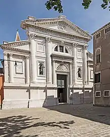 L’église San Francesco della Vigna, commencée par Sansovino (1554) achevée par Palladio.