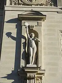 La Vérité (1914), façade sud du palais de justice de Paris.