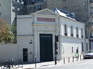 Entrée de la faculté de théologie protestante de Paris.