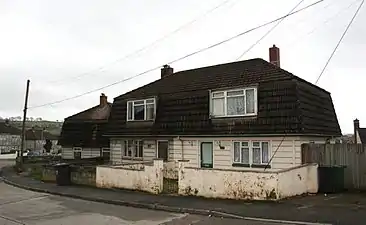 Maisons de type Cornish à Barnstaple en mauvais état et aujourd'hui détruites