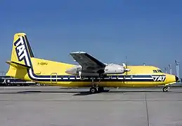 Fokker F27 de la TAT en 1982 à Paris-Orly