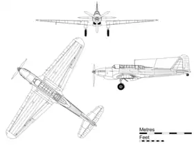 vue en plan de l’avion