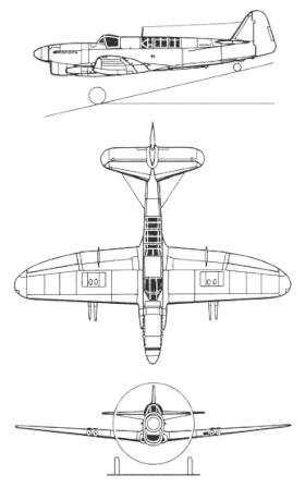 vue en plan de l’avion