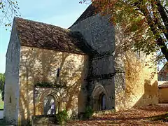 Façade sud de l'église.