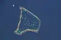 Image satellite de l'atoll.