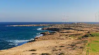 Les émetteurs en ondes moyennes de Monte Carlo Doualiya situés sur le cap Greco.