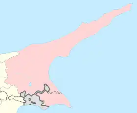 Voir sur la carte administrative du district de Famagouste