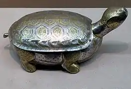 Boîte à thé en forme de tortue.