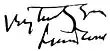 Signature de Leonard Wood