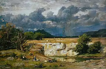 Coup de soleil avant l'orgage (1861), musée des beaux-arts et d'archéologie de Besançon.