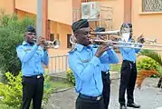 Fanfare de la police municipale ivoirienne à Abidjan