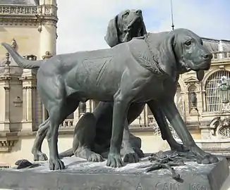 Fanfareau et Brillador au château de Chantilly.