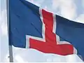 Drapeau du Haut Islandais, un purisme linguistique de l'islandais.