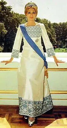 Farah Pahlavi en 1972.