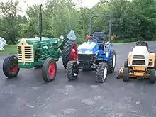 Tracteur de ferme, micro-tracteur et tracteur de jardin.