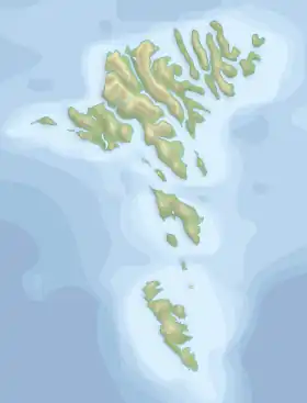 Voir sur la carte topographique des Îles Féroé
