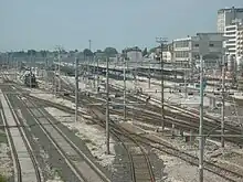 Vue générale des voies et quais de la gare