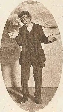 Ernst Fastbom en 1916 dans la revue Stockholmsjobb