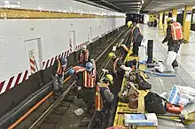 Maintenance sur le métro