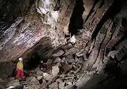 Intérieur de la grotte des Faux-monnayeurs.