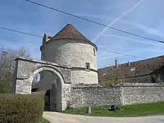 Détail de l'entrée du château