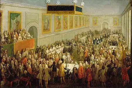 Banquet du sacre de Louis XV par Pierre-Denis Martin.