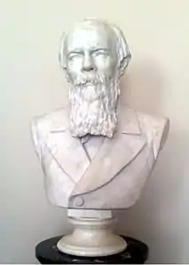 Buste de Fiodor Dostoïevski au Musée russe à Saint-Pétersbourg.