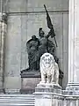 Munich : Lion devant la Feldherrnhalle