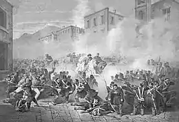 Entrée de Giuseppe Garibaldi dans la ville durant l'insurrection de Palerme (épisode de l'expédition des Milles)
