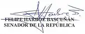 signature de Felipe Harboe Bascuñán