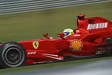 Photo de la Ferrari F2007 de Felipe Massa