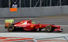 Photographies de Felipe Massa en essais aérodynamiques lors de la deuxième session des essais libres