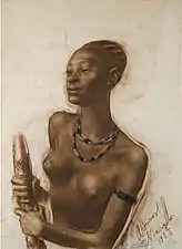 Femme (dessin Alexandre Iacovleff).