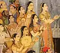 Musiciennes au mariage d'Aurangzeb - Mughal vers 1636.