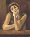 Femme accoudée (Marie), 1928, huile sur toile, 65 × 54 cm, collection privée.