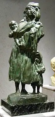 Femme avec un enfant et un bébé, Cherbourg-Octeville, musée Thomas-Henry.