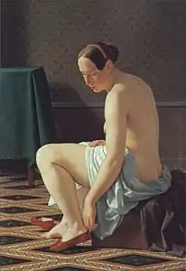 Femme nue mettant ses chaussons, 1843Ny Carlsberg Glyptotek, Copenhague.