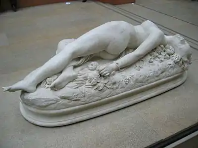 Femme piquée par un serpent (1847), marbre, Paris, musée d'Orsay.