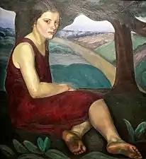 Femme sur une colline, 1928
